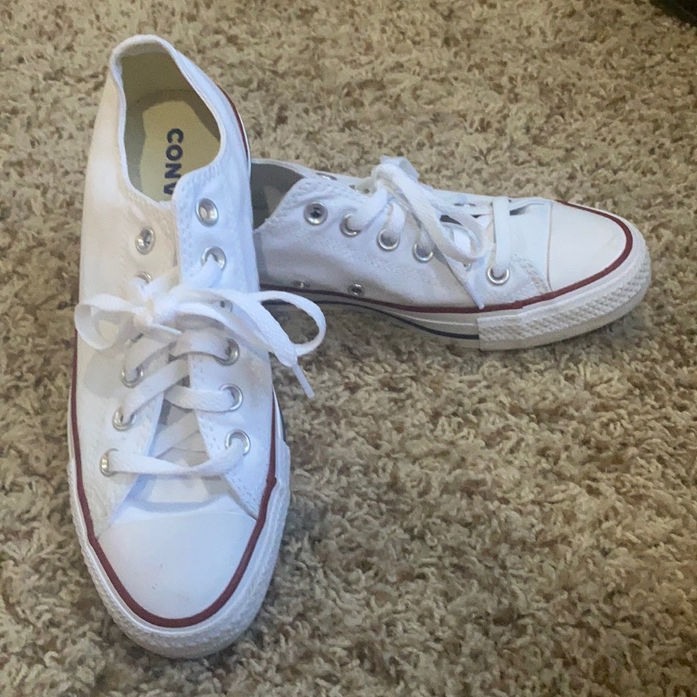 White low top Converse